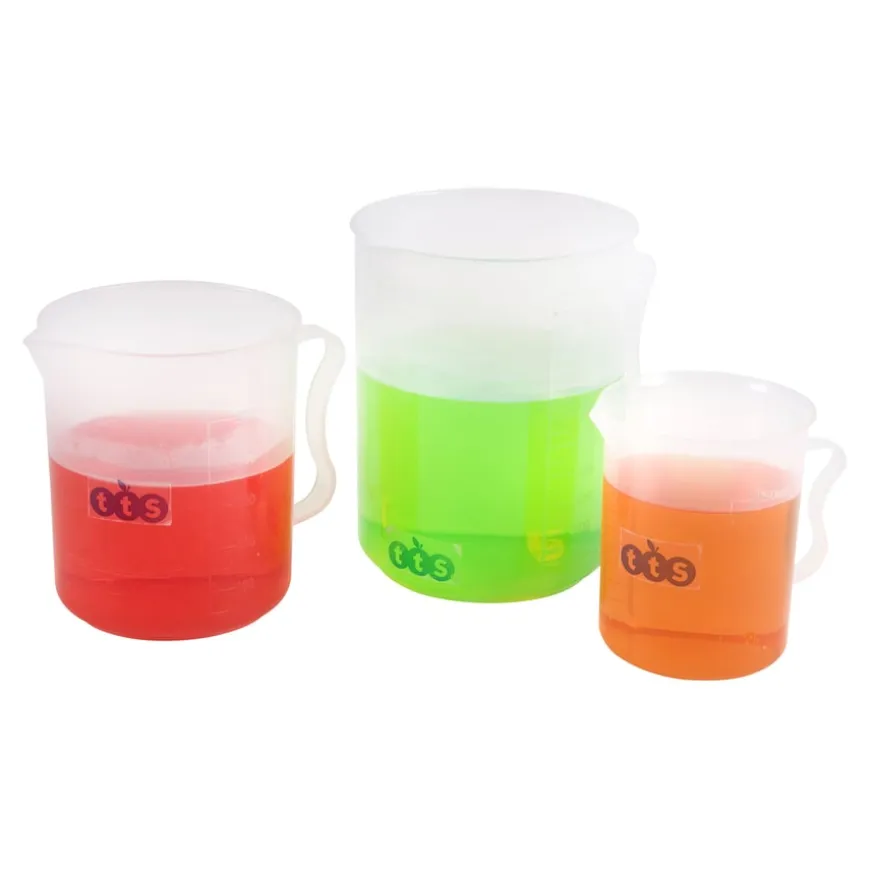 Plastic Measuring Beakers, Cylinders and Jugs Class Set 17pk