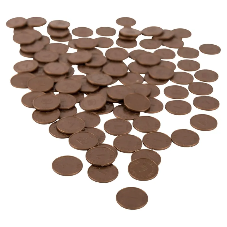 Plastic Play Money Coins