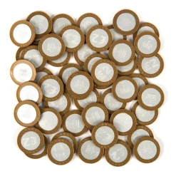 Plastic Play Money Coins