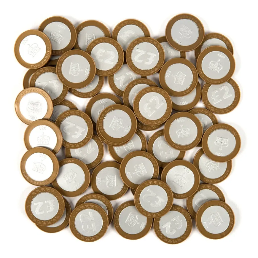 Plastic Play Money Coins