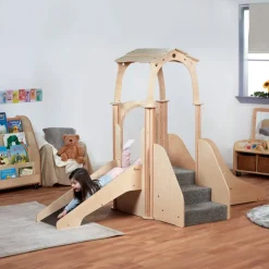 Play Pod Kinder Gym With Roof H1535 x W1940 x D1520mm