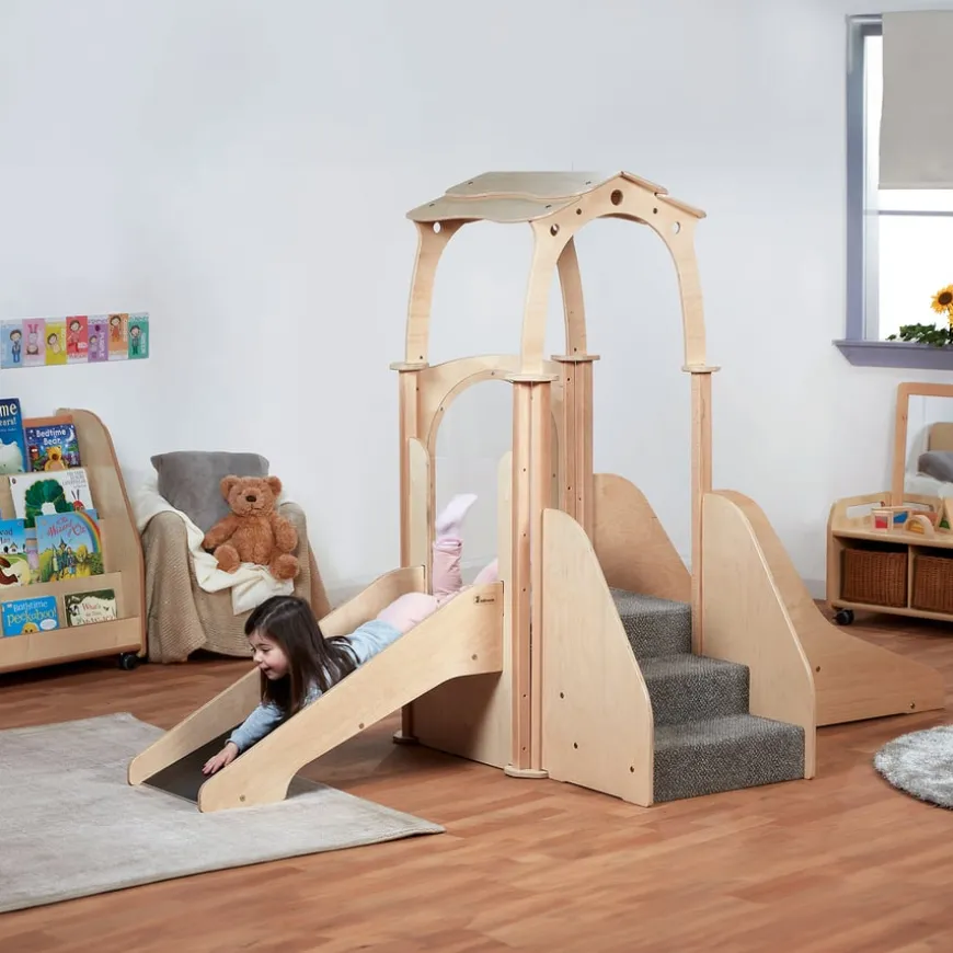 Play Pod Kinder Gym With Roof H1535 x W1940 x D1520mm