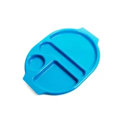 Polycarbonate Meal Trays Large Blue Single