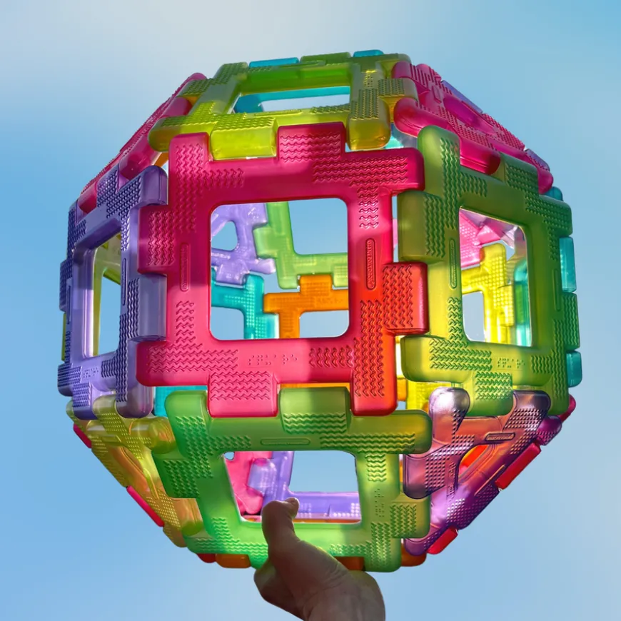 Polydron Translucent Giant Construction Set 60pcs