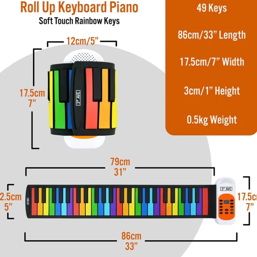 Portable Roll Up Piano