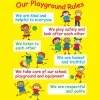Positive Playtime Wall Sign Playground Rules