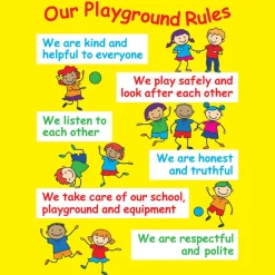 Positive Playtime Wall Sign Playground Rules