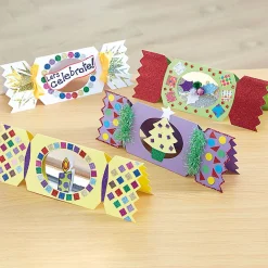 Pre Cut Jumbo Christmas Cracker Cards 30pk