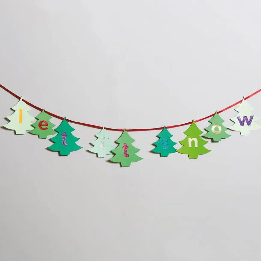Pre Cut Jumbo Christmas Tree Cards 30pk