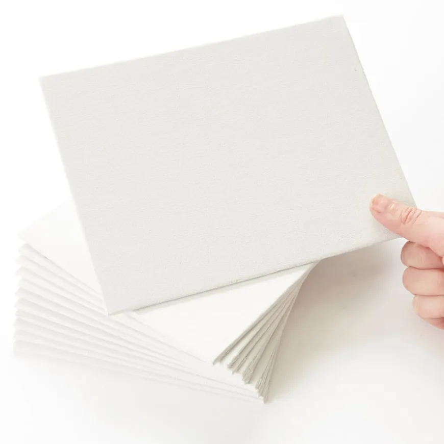 Primed White Canvas Panels 20 x 15cm 12pk