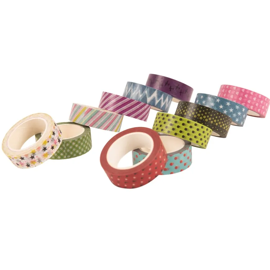 Printed Paper Craft Tapes 12pk