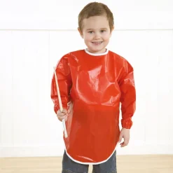 PVC Waterproof Children's Aprons Red