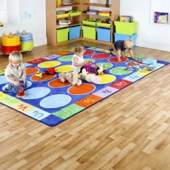 Rainbow Alphabet Rectangle Rug L3 x W2m