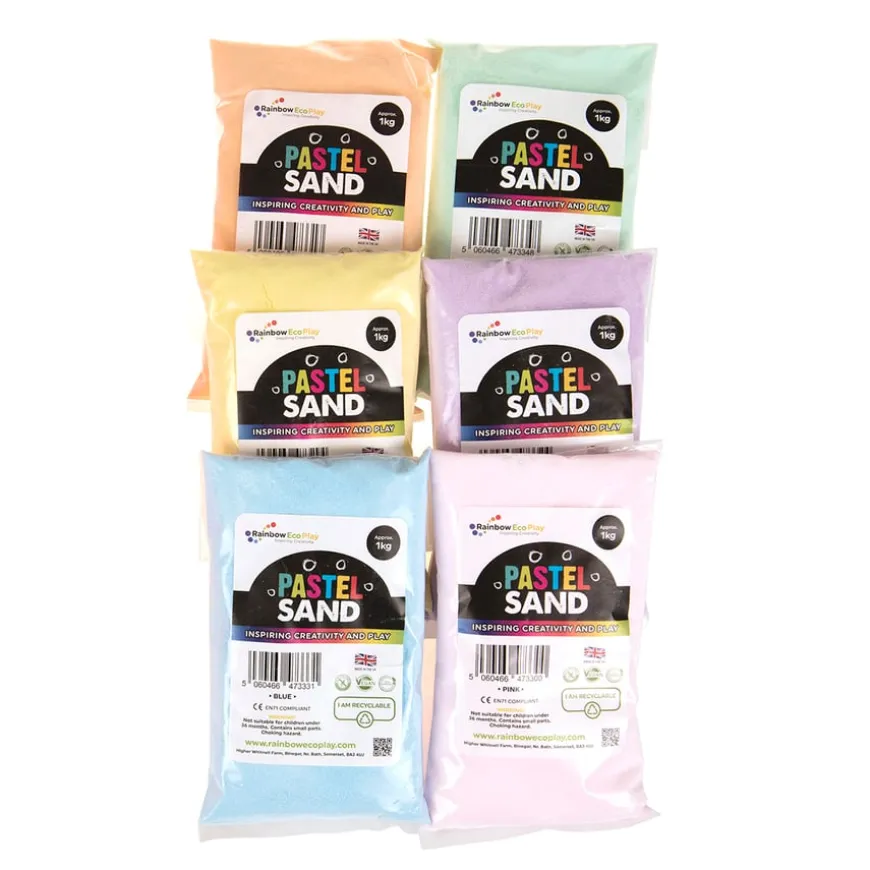 Rainbow ECO Eco Craft Sand Assorted Bags 6 x 1kg
