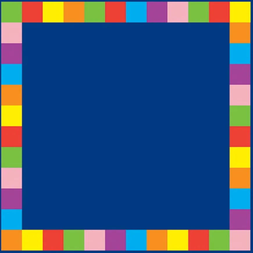 Rainbow Edge Classroom Carpet