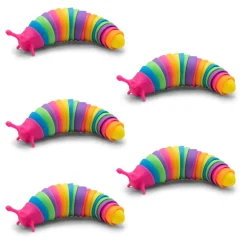 Rainbow Fidget Slug Toy