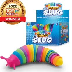 Rainbow Fidget Slug Toy