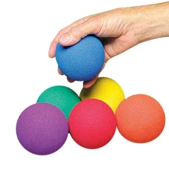 Rainbow No Bounce Foam Balls 6pk
