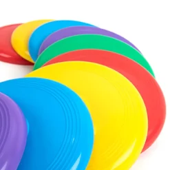Rainbow Plastic Flying Discs 15pk