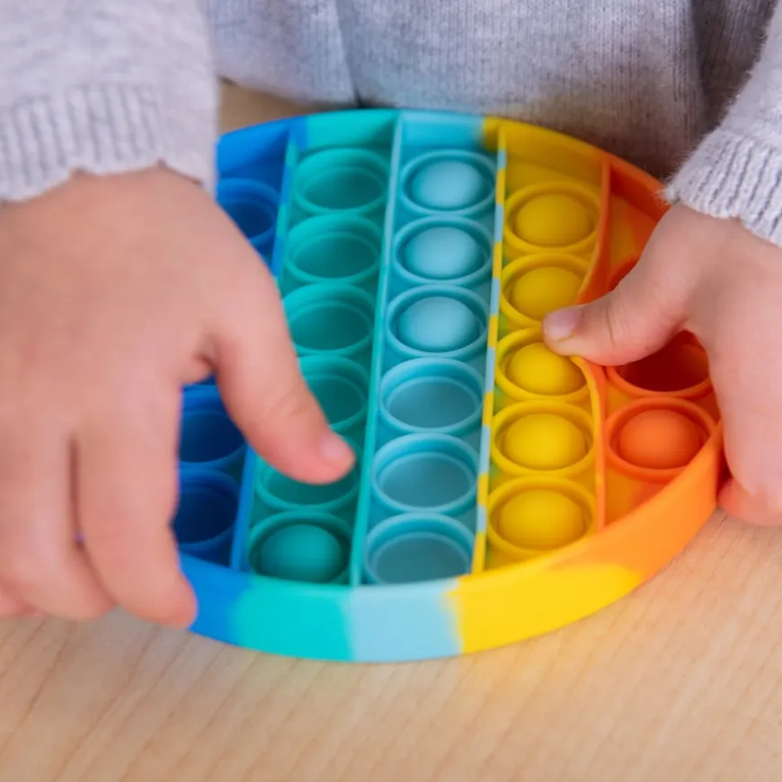 Rainbow Push & Pop It Fidget Pad
