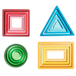 Rainbow Shape Wooden Blocks 16pk