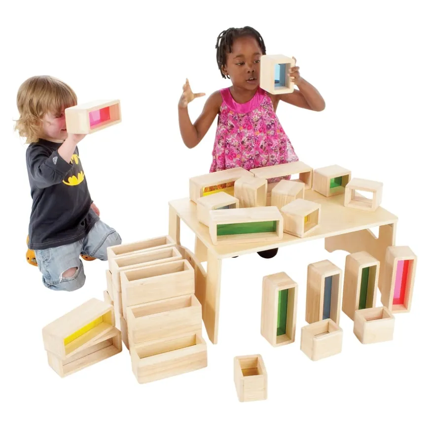 Rainbow Window Construction Bricks 36pk