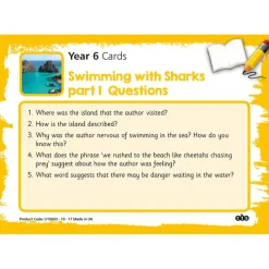 Reading Comprehension Cards Year 6