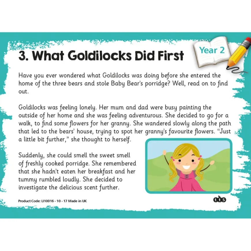Reading Comprehension Topic Cards Year 2