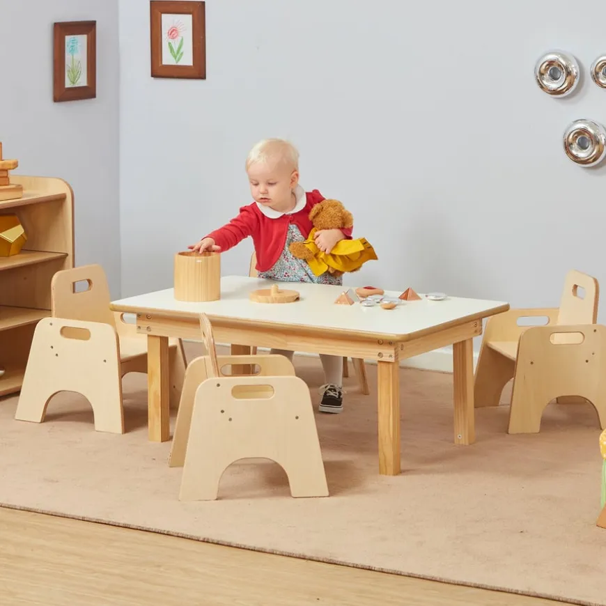 Rectangular Toddler Low Table H38cm Single Table