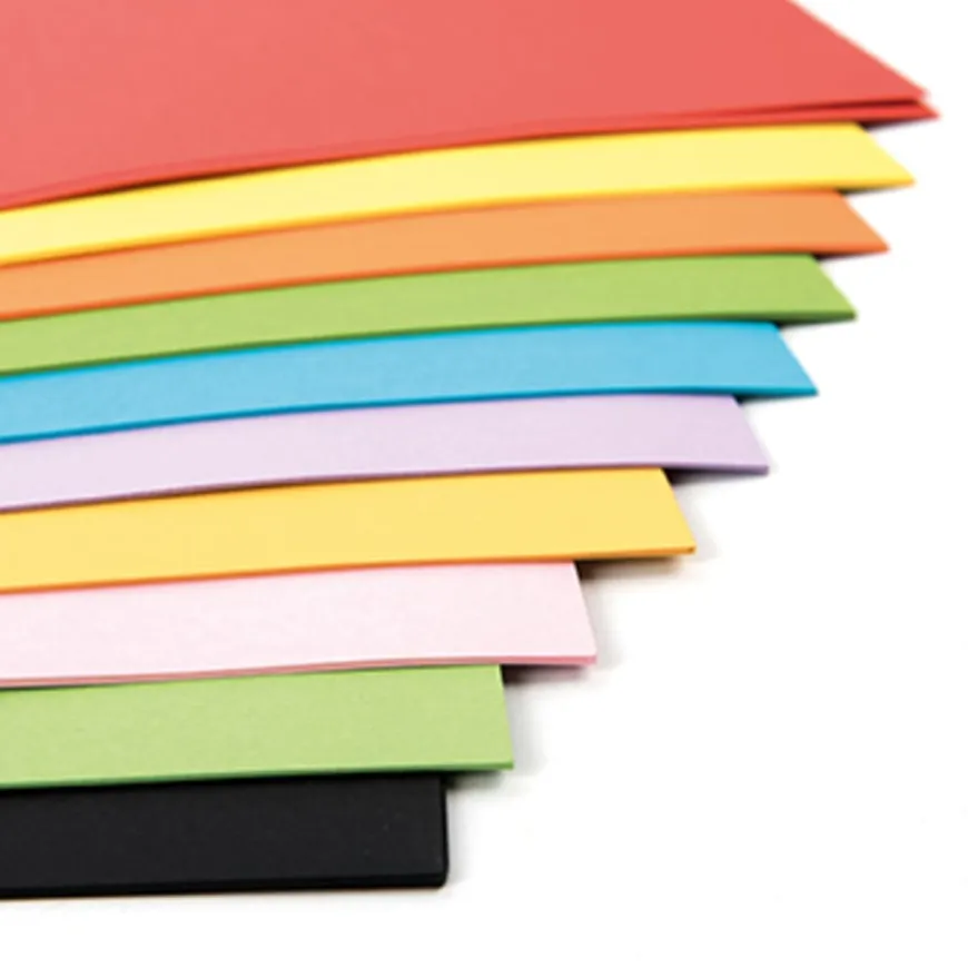 Recycled Card Packs Assorted Vivid Colours 230mic