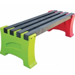 Recycled Plastic Multicoloured Bench