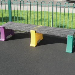 Recycled Plastic Multicoloured Bench