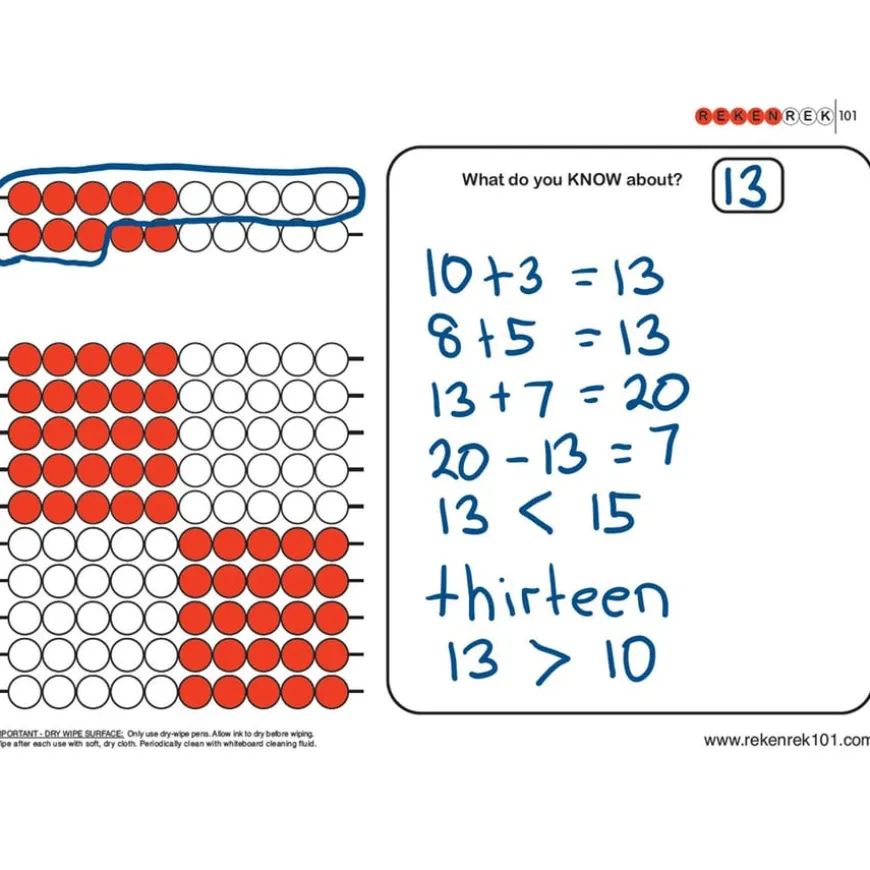 Rekenrek Practice Charts Later Number Sense Bundle