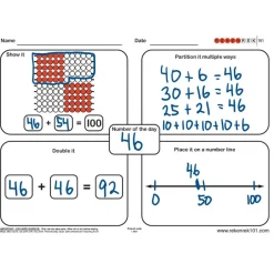Rekenrek Practice Charts Later Number Sense Bundle