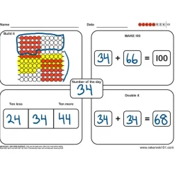 Rekenrek Practice Charts Later Number Sense Bundle