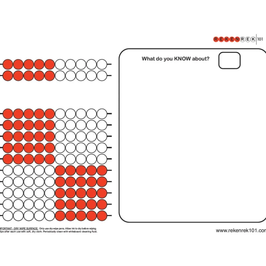 Rekenrek Practice Charts Later Number Sense Bundle