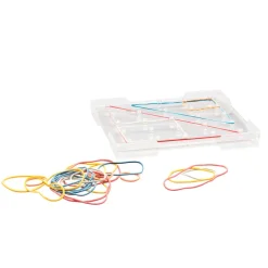 RE-Plastic® Stackable Small Transparent Geoboard - 6pk