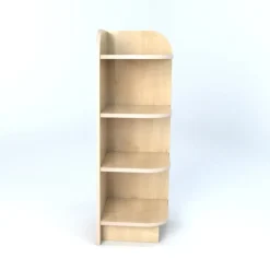 Right Hand Library End Bookcase In Maple