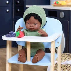 Role Play Baby Doll Highchair and Cot Bundle
