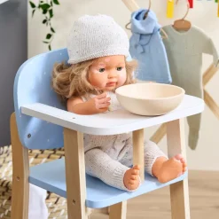 Role Play Baby Doll Highchair and Cot Bundle