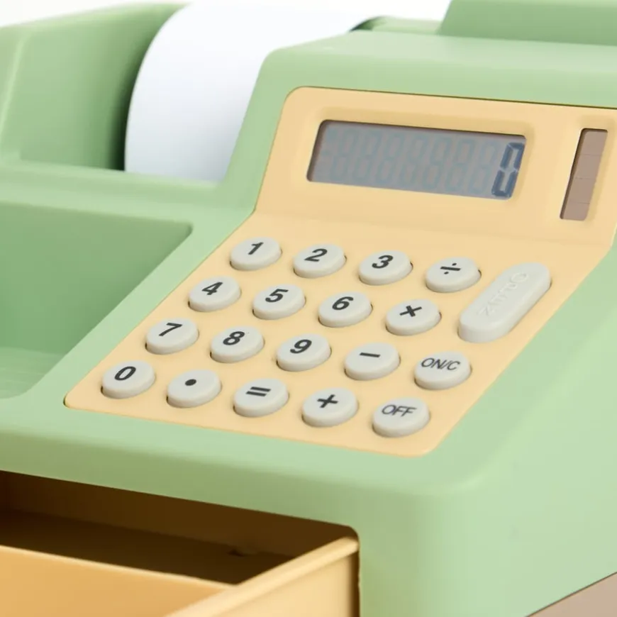 Role Play Cash Register, Baskets & Food Shopping Bundle
