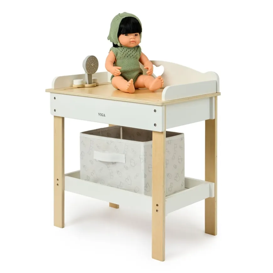 Role Play Doll Changing Table with Bathtub