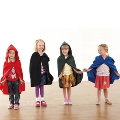 Role Play Dressing Up Coloured Cloaks 4pk