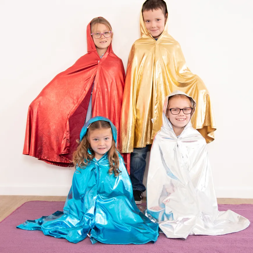 Role Play Dressing Up Glitter Cloaks 4pcs