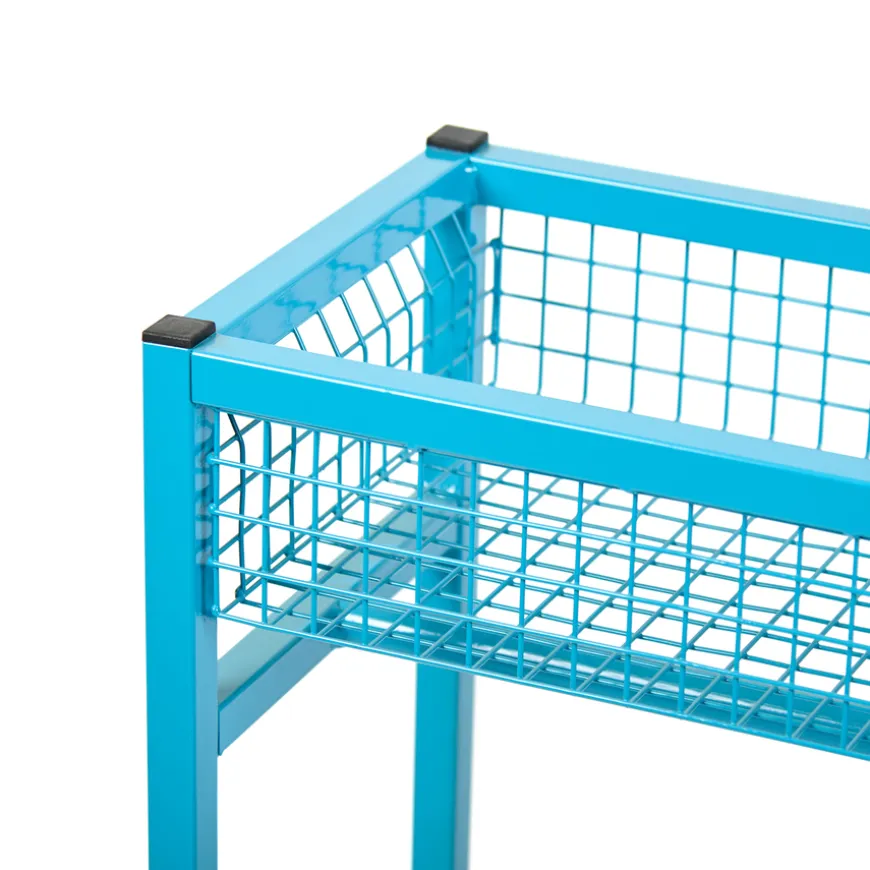 Role Play Dressing Up Metal Storage Trolley Blue