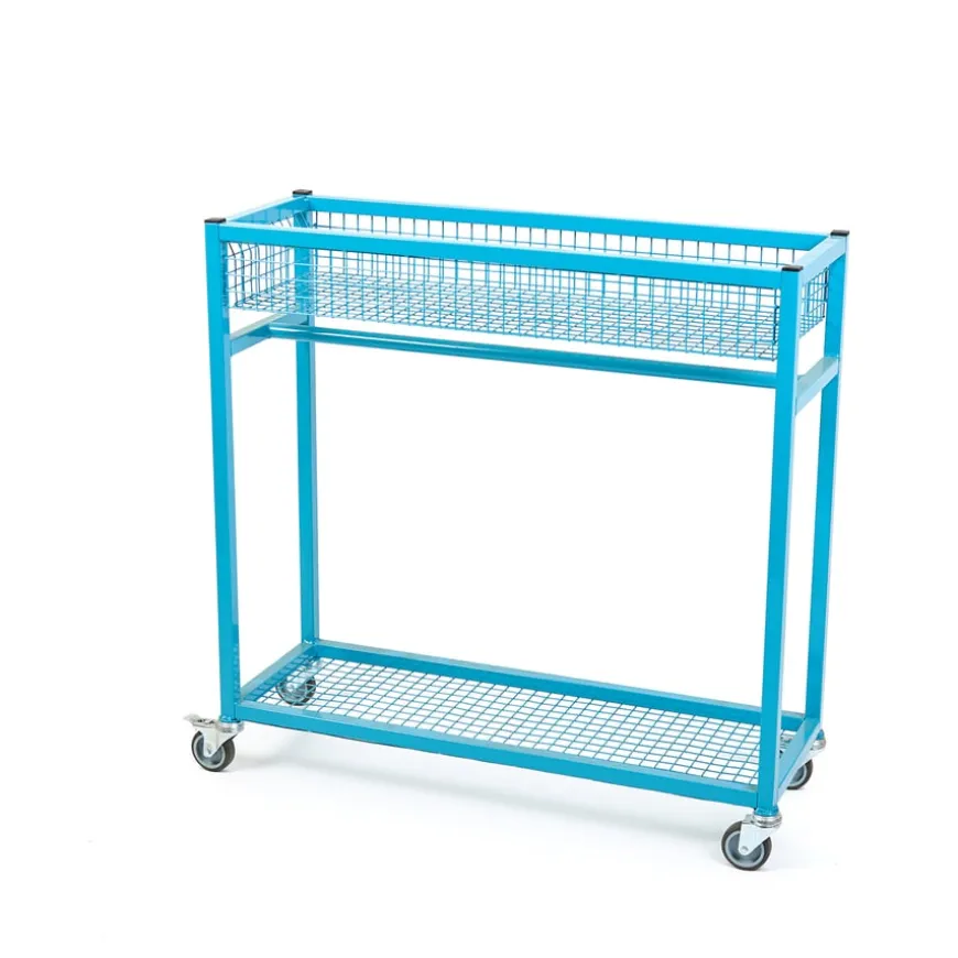 Role Play Dressing Up Metal Storage Trolley Blue