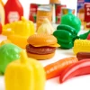 Role Play Grocery Food and Store Cupboard Set 80pk