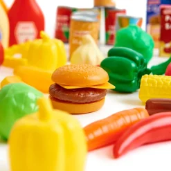 Role Play Grocery Food and Store Cupboard Set 80pk