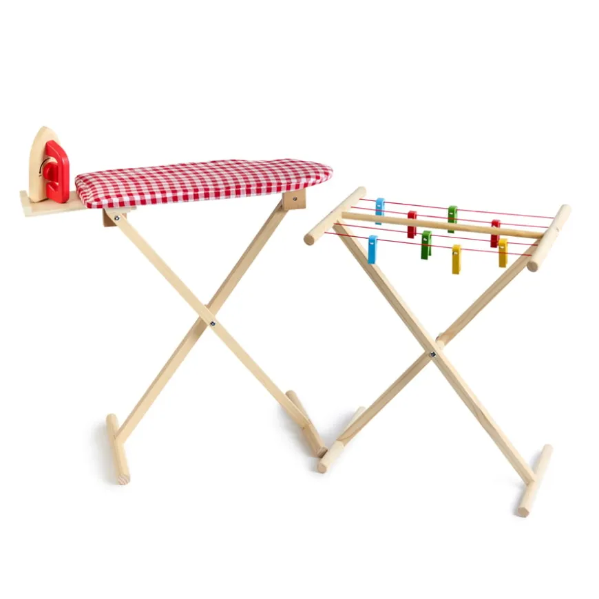 Role Play Home Corner Wooden Laundry Accessories