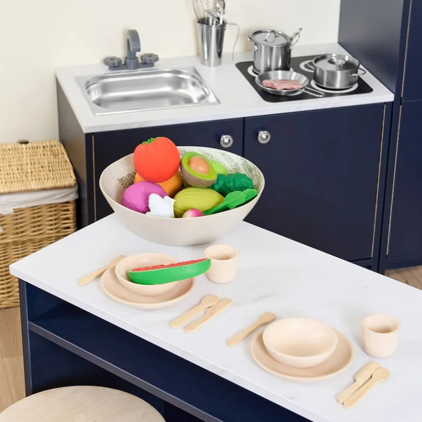 Role Play Neutral Tableware Dining Set